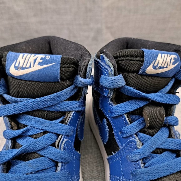 Size 6C Nike Air Jordan 1 Retro High OG TD - Dark Marina Blue 2021 AQ2665-404 - Picture 4 of 12